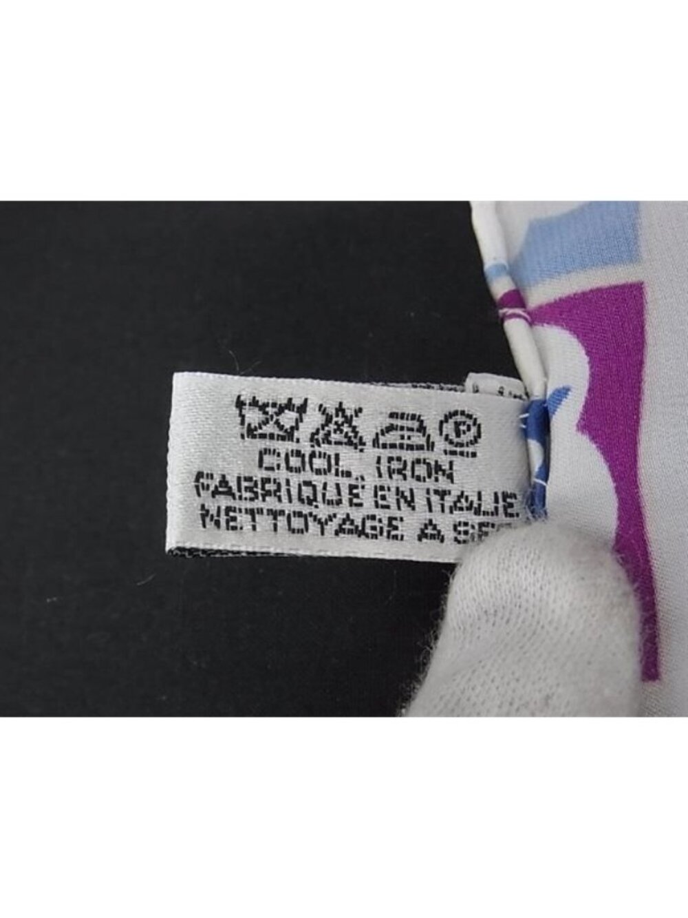 Chanel CC Logo Air Line Silk Scarf Shawl White Multicolor - Picture 7 of 7